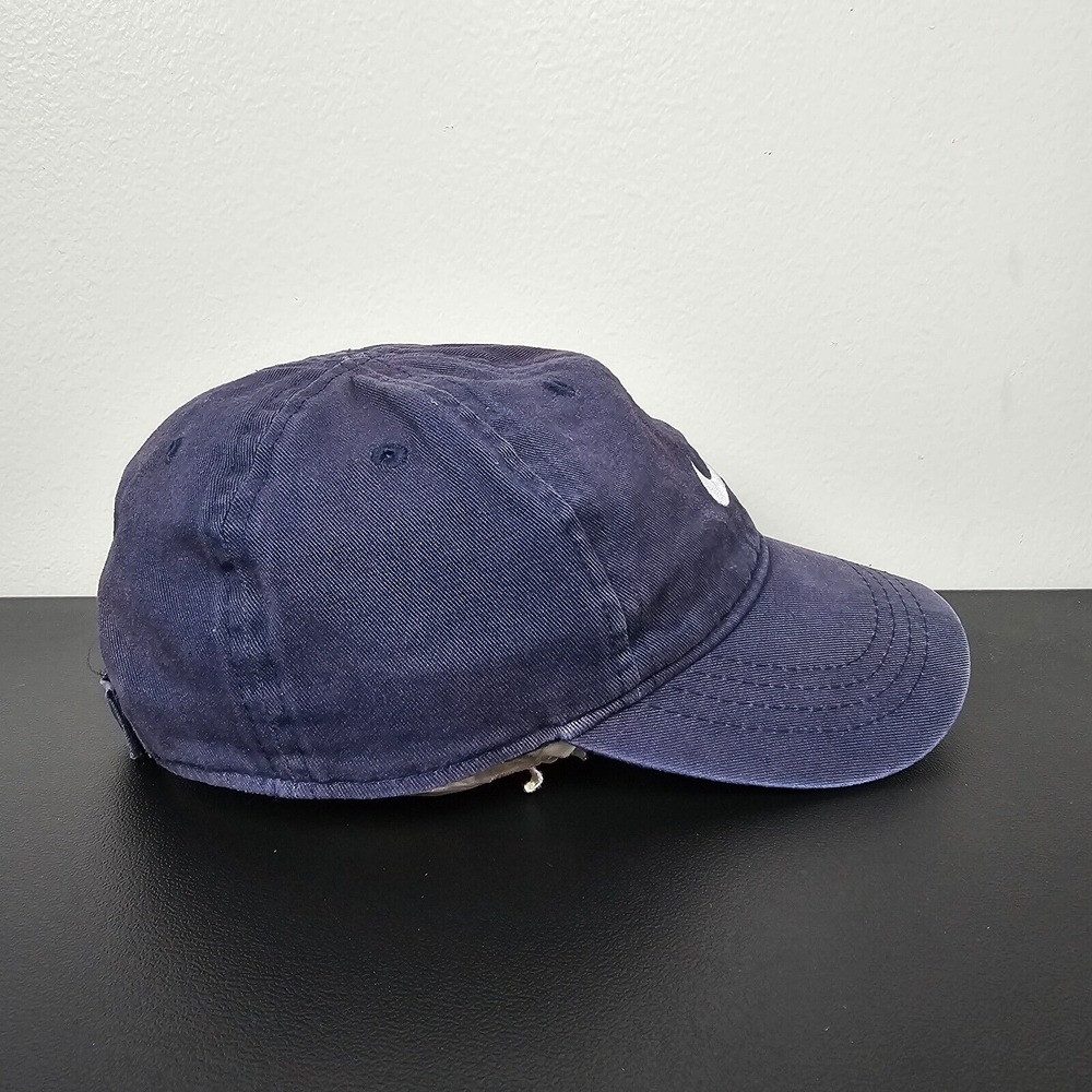 Nike Hat Cap Boys Strap Back Blue Swoosh Logo Casual Performance Sports Youth - Picture 5 of 9